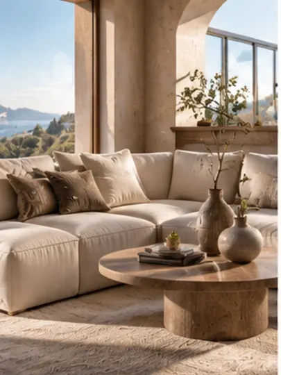 Interior Lifestyle Furniture Campaign AI prompt example for AI