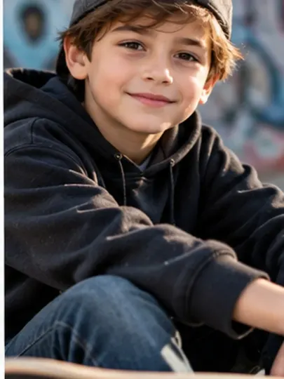Youth Sports Portrait AI prompt example for AI