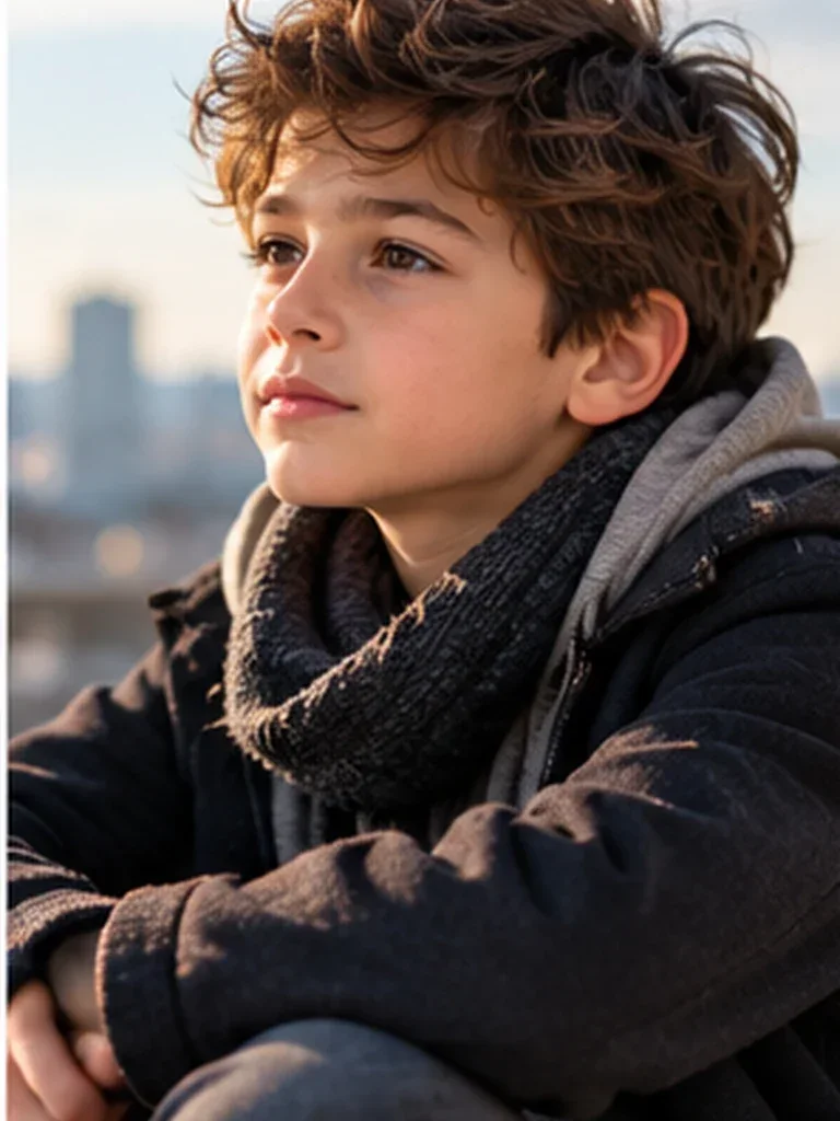 Urban Street Style Teen Portrait AI prompt example for Portrait