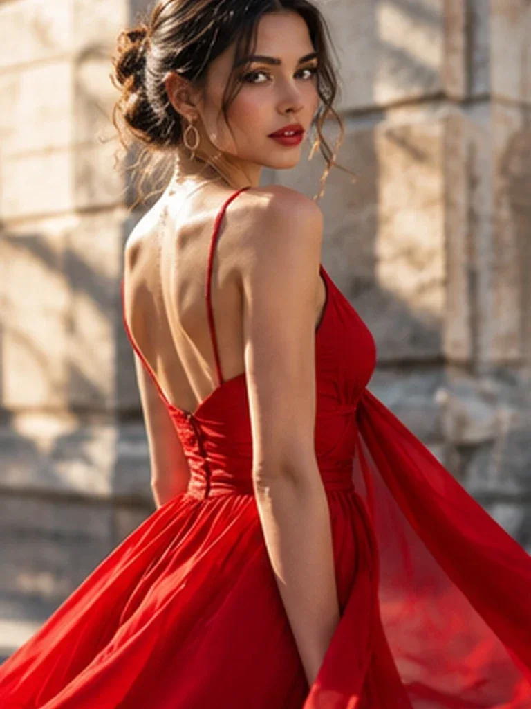 Couture Movement Fashion Editorial AI prompt example for Fashion