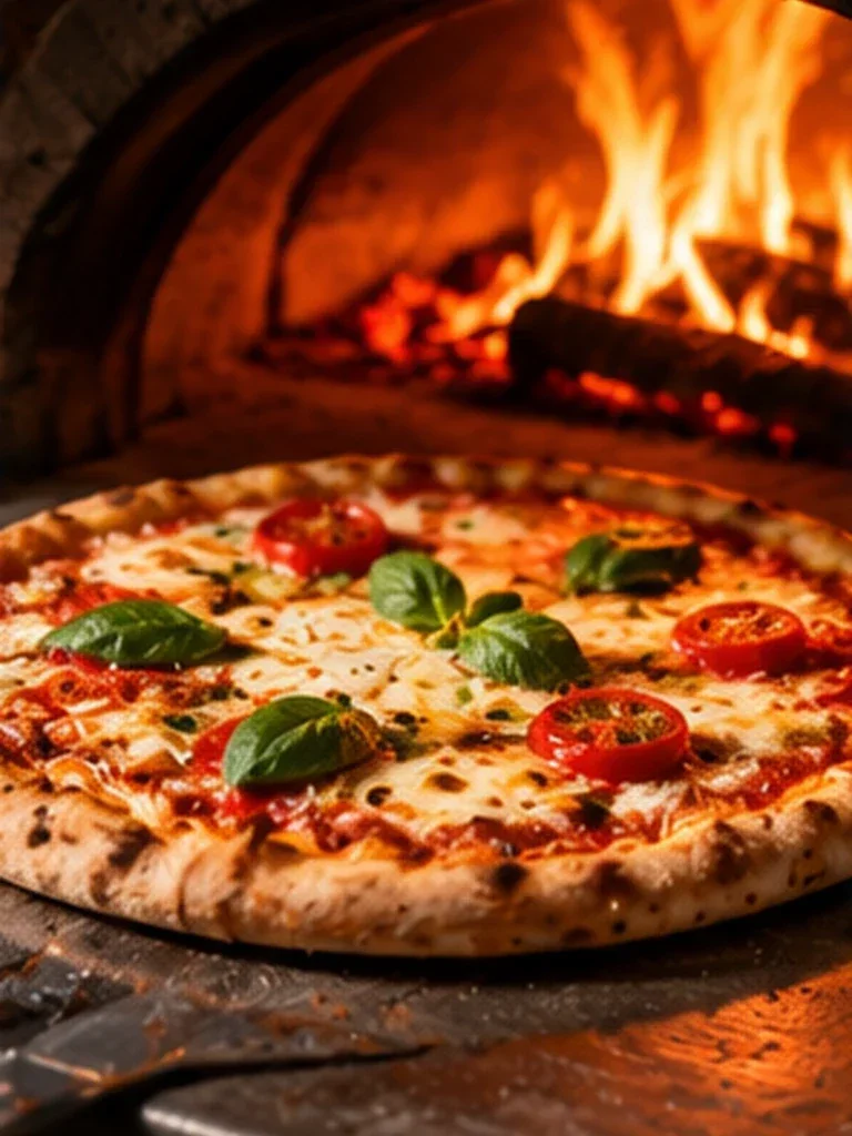 Wood-Fired Pizza Oven Story AI prompt example for Food